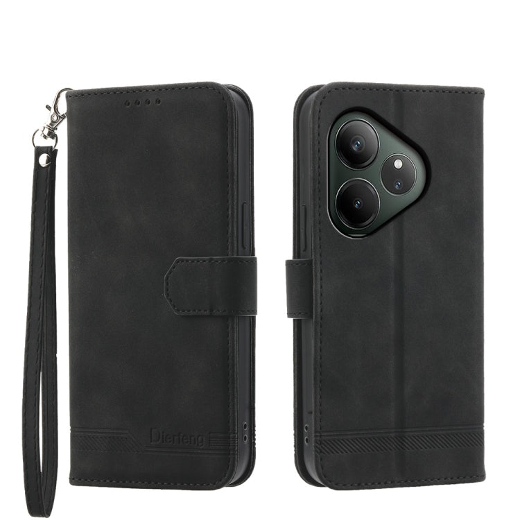 Dierfeng Dream Line TPU Hybrid PU Leather Phone Case, For Realme C100 4G, For Realme 16 5G, For Realme C85 5G / Realme 15x 5G, For Realme C85 Pro 4G, For Realme 15T 5G, For Realme 15 5G / Realme 15 Pro 5G, For Realme 14 / Realme P3 5G, For Realme 14 Pr...