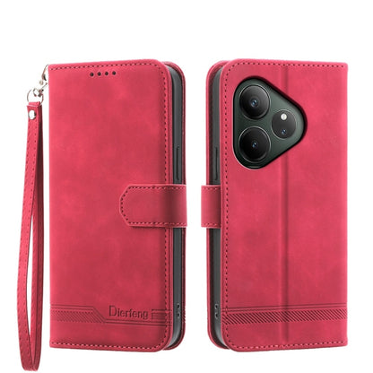 Dierfeng Dream Line TPU Hybrid PU Leather Phone Case, For Realme C100 4G, For Realme 16 5G, For Realme C85 5G / Realme 15x 5G, For Realme C85 Pro 4G, For Realme 15T 5G, For Realme 15 5G / Realme 15 Pro 5G, For Realme 14 / Realme P3 5G, For Realme 14 Pr...