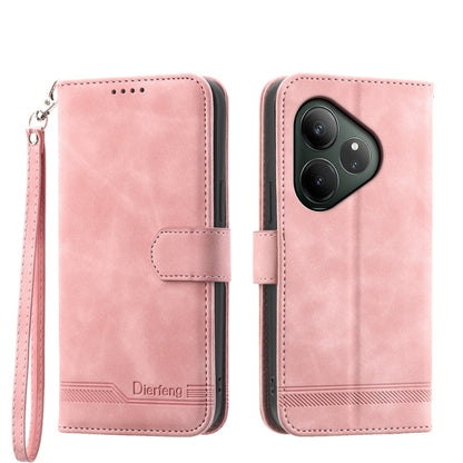 Dierfeng Dream Line TPU Hybrid PU Leather Phone Case, For Realme C100 4G, For Realme 16 5G, For Realme C85 5G / Realme 15x 5G, For Realme C85 Pro 4G, For Realme 15T 5G, For Realme 15 5G / Realme 15 Pro 5G, For Realme 14 / Realme P3 5G, For Realme 14 Pr...
