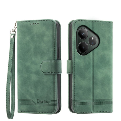 Dierfeng Dream Line TPU Hybrid PU Leather Phone Case, For Realme C100 4G, For Realme 16 5G, For Realme C85 5G / Realme 15x 5G, For Realme C85 Pro 4G, For Realme 15T 5G, For Realme 15 5G / Realme 15 Pro 5G, For Realme 14 / Realme P3 5G, For Realme 14 Pr...