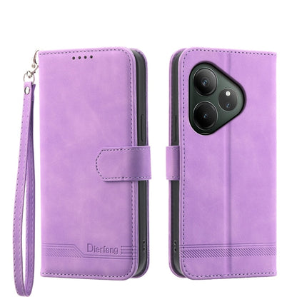 Dierfeng Dream Line TPU Hybrid PU Leather Phone Case, For Realme C100 4G, For Realme 16 5G, For Realme C85 5G / Realme 15x 5G, For Realme C85 Pro 4G, For Realme 15T 5G, For Realme 15 5G / Realme 15 Pro 5G, For Realme 14 / Realme P3 5G, For Realme 14 Pr...