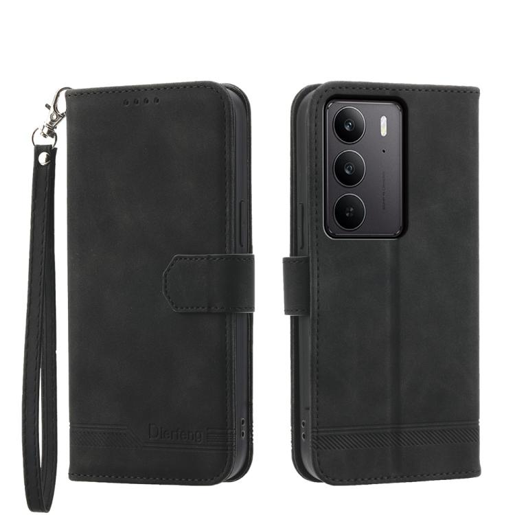 Dierfeng Dream Line TPU Hybrid PU Leather Phone Case, For Realme C100 4G, For Realme 16 5G, For Realme C85 5G / Realme 15x 5G, For Realme C85 Pro 4G, For Realme 15T 5G, For Realme 15 5G / Realme 15 Pro 5G, For Realme 14 / Realme P3 5G, For Realme 14 Pr...