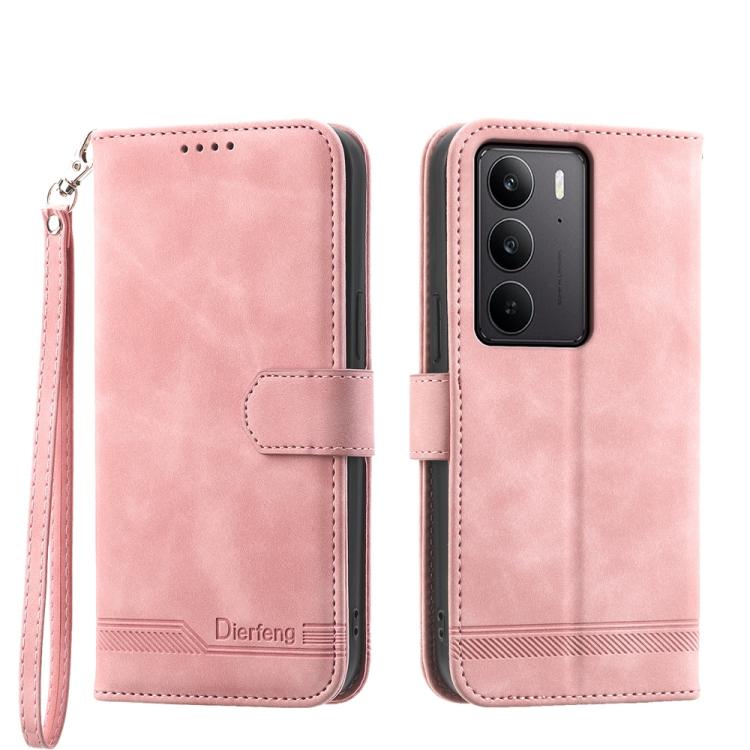Dierfeng Dream Line TPU Hybrid PU Leather Phone Case, For Realme C100 4G, For Realme 16 5G, For Realme C85 5G / Realme 15x 5G, For Realme C85 Pro 4G, For Realme 15T 5G, For Realme 15 5G / Realme 15 Pro 5G, For Realme 14 / Realme P3 5G, For Realme 14 Pr...