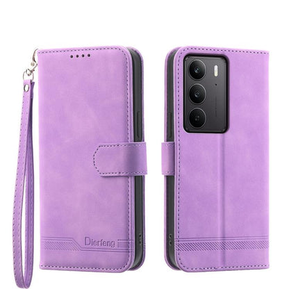 Dierfeng Dream Line TPU Hybrid PU Leather Phone Case, For Realme C100 4G, For Realme 16 5G, For Realme C85 5G / Realme 15x 5G, For Realme C85 Pro 4G, For Realme 15T 5G, For Realme 15 5G / Realme 15 Pro 5G, For Realme 14 / Realme P3 5G, For Realme 14 Pr...