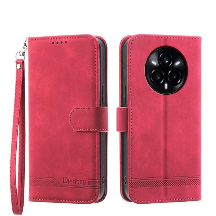 Dierfeng Dream Line TPU Hybrid PU Leather Phone Case, For Realme C100 4G, For Realme 16 5G, For Realme C85 5G / Realme 15x 5G, For Realme C85 Pro 4G, For Realme 15T 5G, For Realme 15 5G / Realme 15 Pro 5G, For Realme 14 / Realme P3 5G, For Realme 14 Pr...