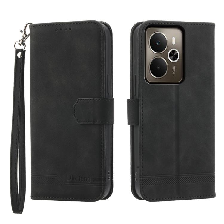 Dierfeng Dream Line TPU Hybrid PU Leather Phone Case, For Realme C100 4G, For Realme 16 5G, For Realme C85 5G / Realme 15x 5G, For Realme C85 Pro 4G, For Realme 15T 5G, For Realme 15 5G / Realme 15 Pro 5G, For Realme 14 / Realme P3 5G, For Realme 14 Pr...