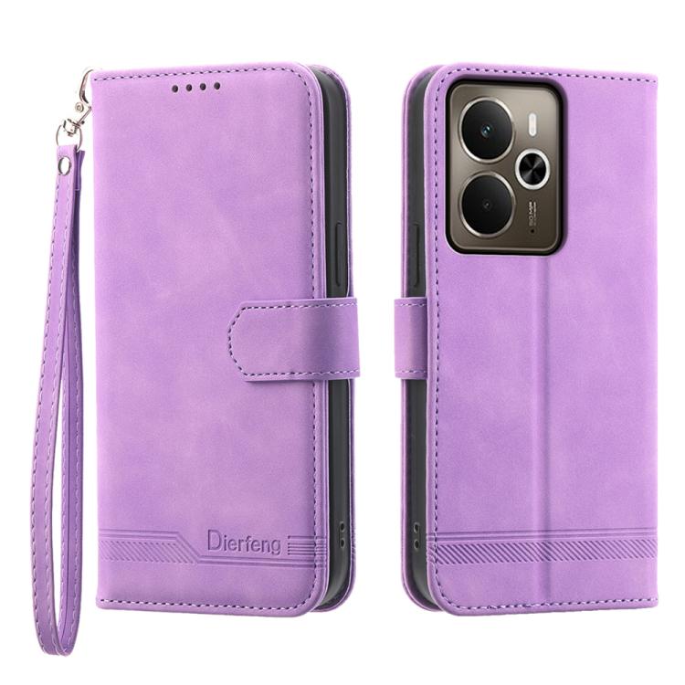 Dierfeng Dream Line TPU Hybrid PU Leather Phone Case, For Realme C100 4G, For Realme 16 5G, For Realme C85 5G / Realme 15x 5G, For Realme C85 Pro 4G, For Realme 15T 5G, For Realme 15 5G / Realme 15 Pro 5G, For Realme 14 / Realme P3 5G, For Realme 14 Pr...