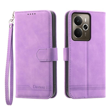 Dierfeng Dream Line TPU Hybrid PU Leather Phone Case, For Realme C100 4G, For Realme 16 5G, For Realme C85 5G / Realme 15x 5G, For Realme C85 Pro 4G, For Realme 15T 5G, For Realme 15 5G / Realme 15 Pro 5G, For Realme 14 / Realme P3 5G, For Realme 14 Pr...