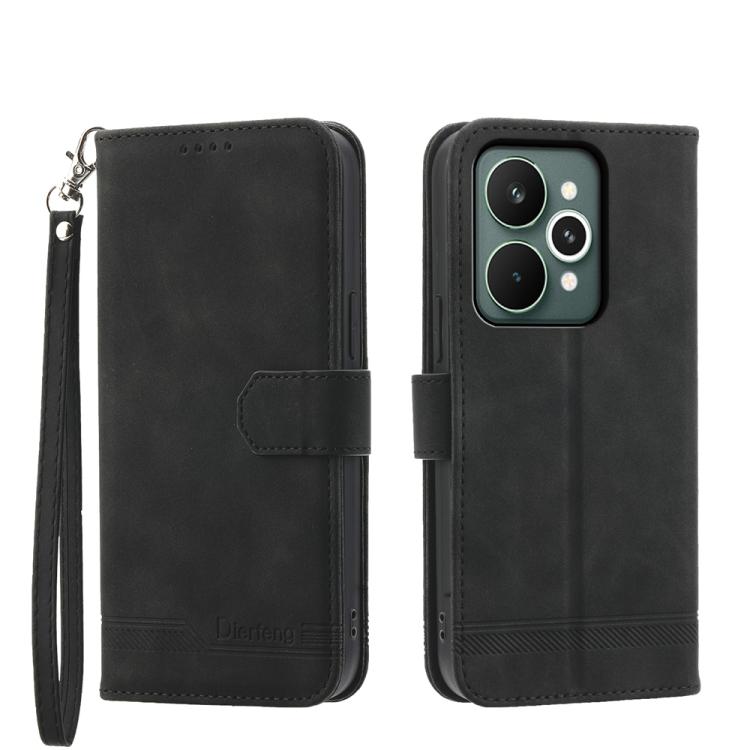 Dierfeng Dream Line TPU Hybrid PU Leather Phone Case, For Realme C100 4G, For Realme 16 5G, For Realme C85 5G / Realme 15x 5G, For Realme C85 Pro 4G, For Realme 15T 5G, For Realme 15 5G / Realme 15 Pro 5G, For Realme 14 / Realme P3 5G, For Realme 14 Pr...