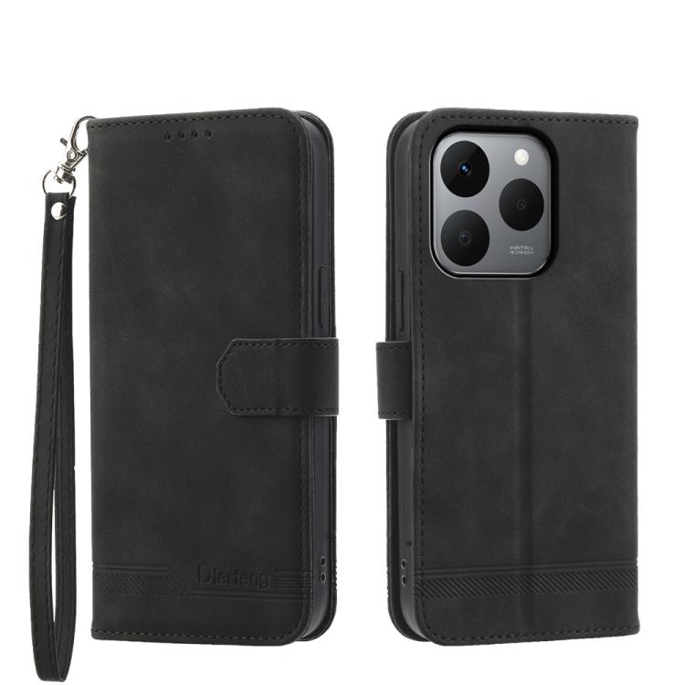 Dierfeng Dream Line TPU Hybrid PU Leather Phone Case, For Realme C100 4G, For Realme 16 5G, For Realme C85 5G / Realme 15x 5G, For Realme C85 Pro 4G, For Realme 15T 5G, For Realme 15 5G / Realme 15 Pro 5G, For Realme 14 / Realme P3 5G, For Realme 14 Pr...