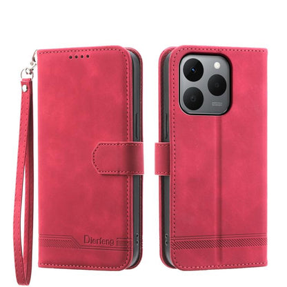 Dierfeng Dream Line TPU Hybrid PU Leather Phone Case, For Realme C100 4G, For Realme 16 5G, For Realme C85 5G / Realme 15x 5G, For Realme C85 Pro 4G, For Realme 15T 5G, For Realme 15 5G / Realme 15 Pro 5G, For Realme 14 / Realme P3 5G, For Realme 14 Pr...