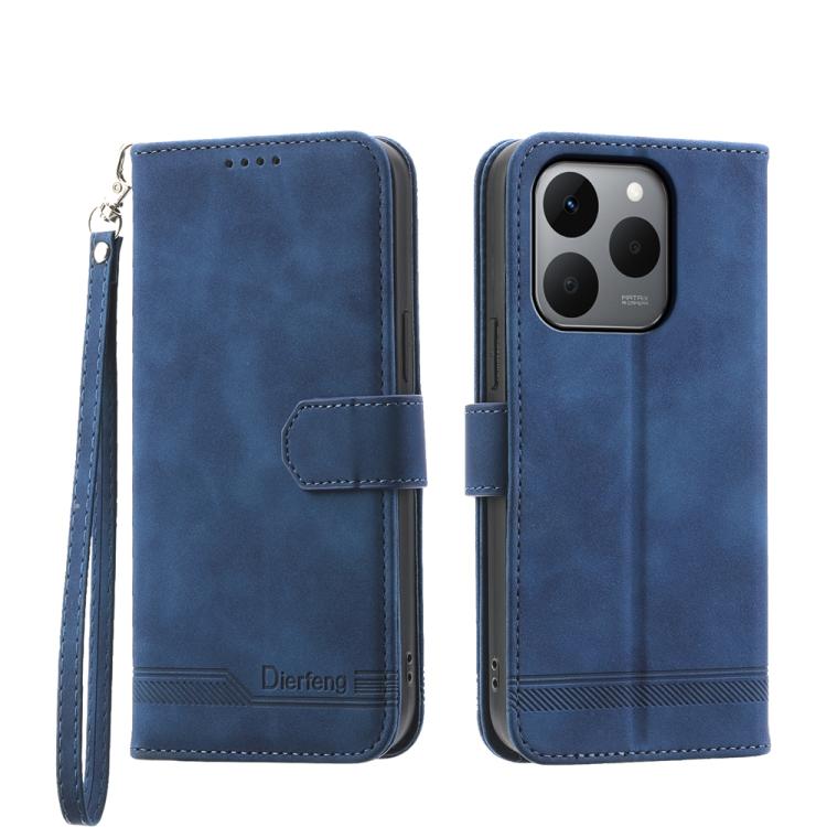 Dierfeng Dream Line TPU Hybrid PU Leather Phone Case, For Realme C100 4G, For Realme 16 5G, For Realme C85 5G / Realme 15x 5G, For Realme C85 Pro 4G, For Realme 15T 5G, For Realme 15 5G / Realme 15 Pro 5G, For Realme 14 / Realme P3 5G, For Realme 14 Pr...