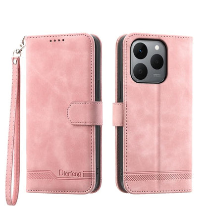 Dierfeng Dream Line TPU Hybrid PU Leather Phone Case, For Realme C100 4G, For Realme 16 5G, For Realme C85 5G / Realme 15x 5G, For Realme C85 Pro 4G, For Realme 15T 5G, For Realme 15 5G / Realme 15 Pro 5G, For Realme 14 / Realme P3 5G, For Realme 14 Pr...