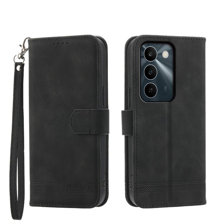 Dierfeng Dream Line TPU Hybrid PU Leather Phone Case, For Realme C100 4G, For Realme 16 5G, For Realme C85 5G / Realme 15x 5G, For Realme C85 Pro 4G, For Realme 15T 5G, For Realme 15 5G / Realme 15 Pro 5G, For Realme 14 / Realme P3 5G, For Realme 14 Pr...