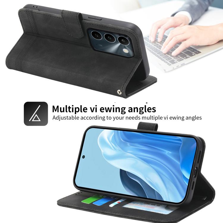 Dierfeng Dream Line TPU Hybrid PU Leather Phone Case, For Realme C100 4G, For Realme 16 5G, For Realme C85 5G / Realme 15x 5G, For Realme C85 Pro 4G, For Realme 15T 5G, For Realme 15 5G / Realme 15 Pro 5G, For Realme 14 / Realme P3 5G, For Realme 14 Pr...