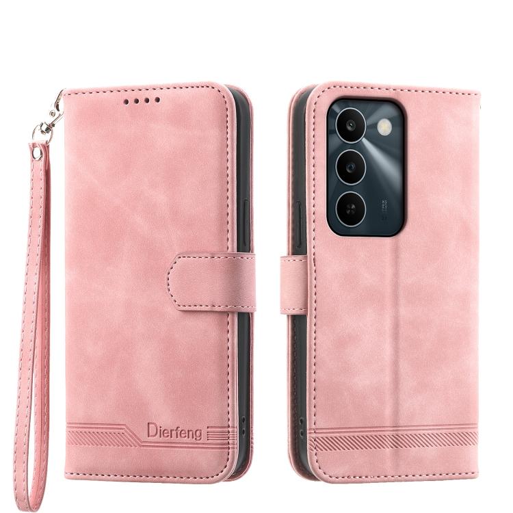 Dierfeng Dream Line TPU Hybrid PU Leather Phone Case, For Realme C100 4G, For Realme 16 5G, For Realme C85 5G / Realme 15x 5G, For Realme C85 Pro 4G, For Realme 15T 5G, For Realme 15 5G / Realme 15 Pro 5G, For Realme 14 / Realme P3 5G, For Realme 14 Pr...