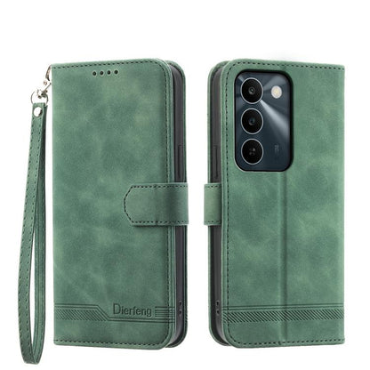 Dierfeng Dream Line TPU Hybrid PU Leather Phone Case, For Realme C100 4G, For Realme 16 5G, For Realme C85 5G / Realme 15x 5G, For Realme C85 Pro 4G, For Realme 15T 5G, For Realme 15 5G / Realme 15 Pro 5G, For Realme 14 / Realme P3 5G, For Realme 14 Pr...