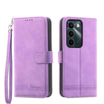 Dierfeng Dream Line TPU Hybrid PU Leather Phone Case, For Realme C100 4G, For Realme 16 5G, For Realme C85 5G / Realme 15x 5G, For Realme C85 Pro 4G, For Realme 15T 5G, For Realme 15 5G / Realme 15 Pro 5G, For Realme 14 / Realme P3 5G, For Realme 14 Pr...