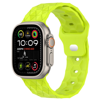 Football Texture Silicone Watch Band, For Apple Watch Series 10 46mm, For Apple Watch Series 10 42mm, For Apple Watch SE 2023 44mm, For Apple Watch SE 2023 40mm, For Apple Watch Ultra 2 49mm, For Apple Watch 9 45mm, For Apple Watch 9 41mm��������������...
