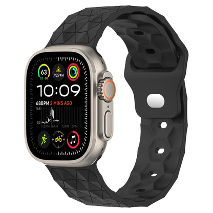 Football Texture Silicone Watch Band, For Apple Watch Series 10 46mm, For Apple Watch Series 10 42mm, For Apple Watch SE 2023 44mm, For Apple Watch SE 2023 40mm, For Apple Watch Ultra 2 49mm, For Apple Watch 9 45mm, For Apple Watch 9 41mm��������������...