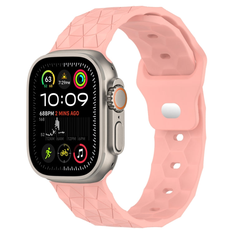 Football Texture Silicone Watch Band, For Apple Watch Series 10 46mm, For Apple Watch Series 10 42mm, For Apple Watch SE 2023 44mm, For Apple Watch SE 2023 40mm, For Apple Watch Ultra 2 49mm, For Apple Watch 9 45mm, For Apple Watch 9 41mm��������������...