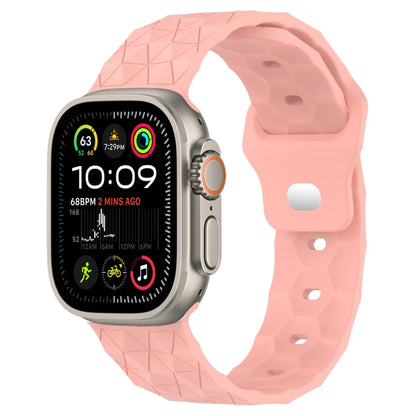 Football Texture Silicone Watch Band, For Apple Watch Series 10 46mm, For Apple Watch Series 10 42mm, For Apple Watch SE 2023 44mm, For Apple Watch SE 2023 40mm, For Apple Watch Ultra 2 49mm, For Apple Watch 9 45mm, For Apple Watch 9 41mm��������������...