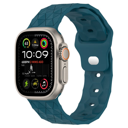 Football Texture Silicone Watch Band, For Apple Watch Series 10 46mm, For Apple Watch Series 10 42mm, For Apple Watch SE 2023 44mm, For Apple Watch SE 2023 40mm, For Apple Watch Ultra 2 49mm, For Apple Watch 9 45mm, For Apple Watch 9 41mm��������������...