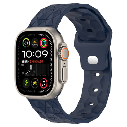 Football Texture Silicone Watch Band, For Apple Watch Series 10 46mm, For Apple Watch Series 10 42mm, For Apple Watch SE 2023 44mm, For Apple Watch SE 2023 40mm, For Apple Watch Ultra 2 49mm, For Apple Watch 9 45mm, For Apple Watch 9 41mm��������������...