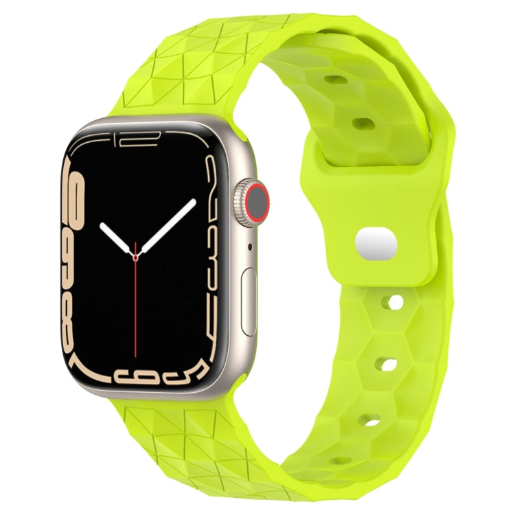 Football Texture Silicone Watch Band, For Apple Watch Series 10 46mm, For Apple Watch Series 10 42mm, For Apple Watch SE 2023 44mm, For Apple Watch SE 2023 40mm, For Apple Watch Ultra 2 49mm, For Apple Watch 9 45mm, For Apple Watch 9 41mm��������������...