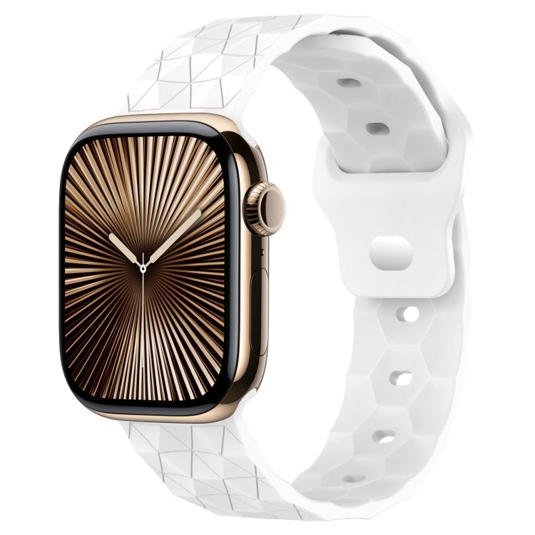Football Texture Silicone Watch Band, For Apple Watch Series 10 46mm, For Apple Watch Series 10 42mm, For Apple Watch SE 2023 44mm, For Apple Watch SE 2023 40mm, For Apple Watch Ultra 2 49mm, For Apple Watch 9 45mm, For Apple Watch 9 41mm��������������...