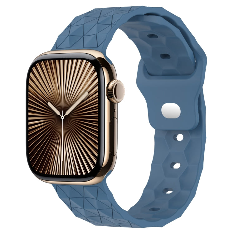 Football Texture Silicone Watch Band, For Apple Watch Series 10 46mm, For Apple Watch Series 10 42mm, For Apple Watch SE 2023 44mm, For Apple Watch SE 2023 40mm, For Apple Watch Ultra 2 49mm, For Apple Watch 9 45mm, For Apple Watch 9 41mm              ...