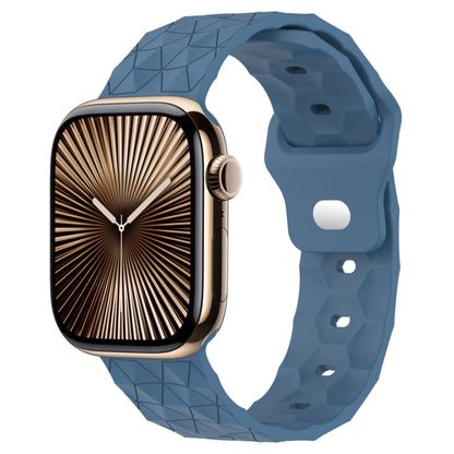 Football Texture Silicone Watch Band, For Apple Watch Series 10 46mm, For Apple Watch Series 10 42mm, For Apple Watch SE 2023 44mm, For Apple Watch SE 2023 40mm, For Apple Watch Ultra 2 49mm, For Apple Watch 9 45mm, For Apple Watch 9 41mm              ...