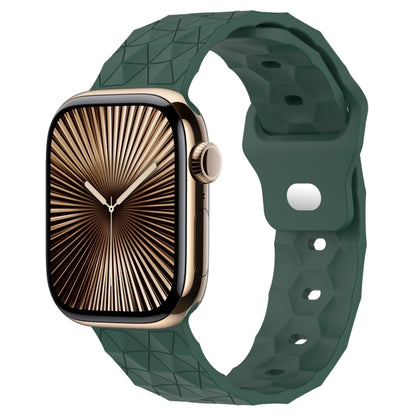 Football Texture Silicone Watch Band, For Apple Watch Series 10 46mm, For Apple Watch Series 10 42mm, For Apple Watch SE 2023 44mm, For Apple Watch SE 2023 40mm, For Apple Watch Ultra 2 49mm, For Apple Watch 9 45mm, For Apple Watch 9 41mm��������������...