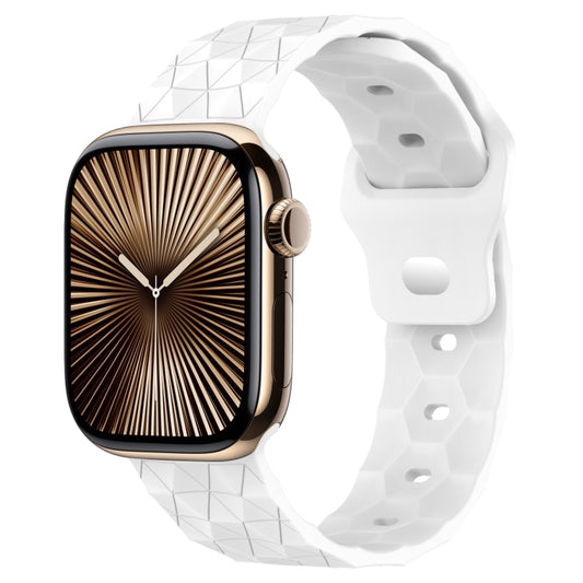 Football Texture Silicone Watch Band, For Apple Watch Series 10 46mm, For Apple Watch Series 10 42mm, For Apple Watch SE 2023 44mm, For Apple Watch SE 2023 40mm, For Apple Watch Ultra 2 49mm, For Apple Watch 9 45mm, For Apple Watch 9 41mm