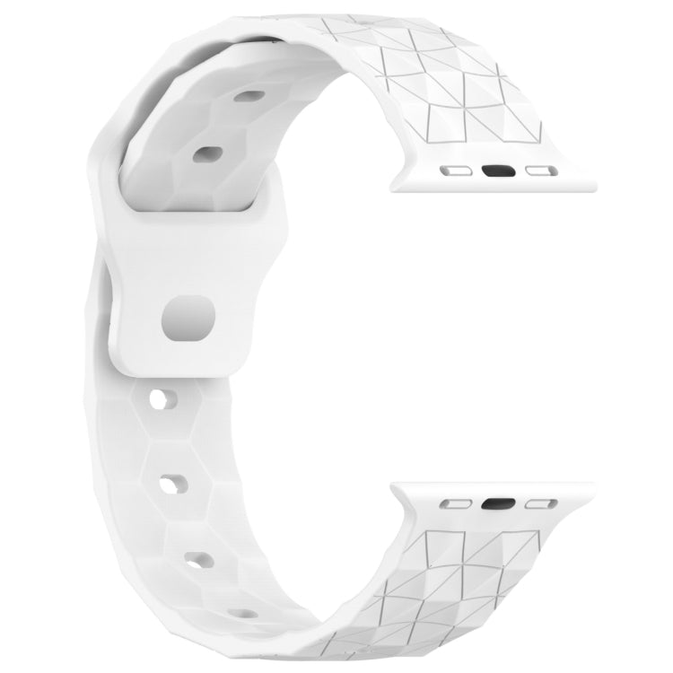 Football Texture Silicone Watch Band, For Apple Watch Series 10 46mm, For Apple Watch Series 10 42mm, For Apple Watch SE 2023 44mm, For Apple Watch SE 2023 40mm, For Apple Watch Ultra 2 49mm, For Apple Watch 9 45mm, For Apple Watch 9 41mm              ...