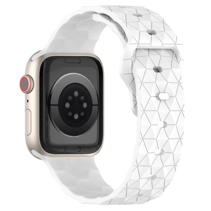 Football Texture Silicone Watch Band, For Apple Watch Series 10 46mm, For Apple Watch Series 10 42mm, For Apple Watch SE 2023 44mm, For Apple Watch SE 2023 40mm, For Apple Watch Ultra 2 49mm, For Apple Watch 9 45mm, For Apple Watch 9 41mm              ...