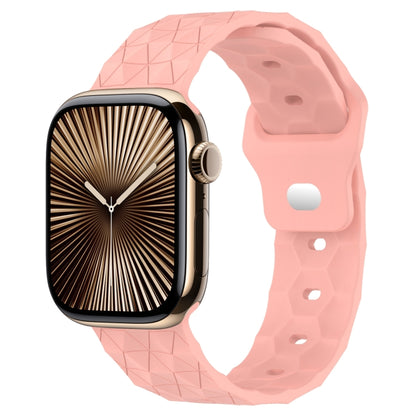 Football Texture Silicone Watch Band, For Apple Watch Series 10 46mm, For Apple Watch Series 10 42mm, For Apple Watch SE 2023 44mm, For Apple Watch SE 2023 40mm, For Apple Watch Ultra 2 49mm, For Apple Watch 9 45mm, For Apple Watch 9 41mm              ...
