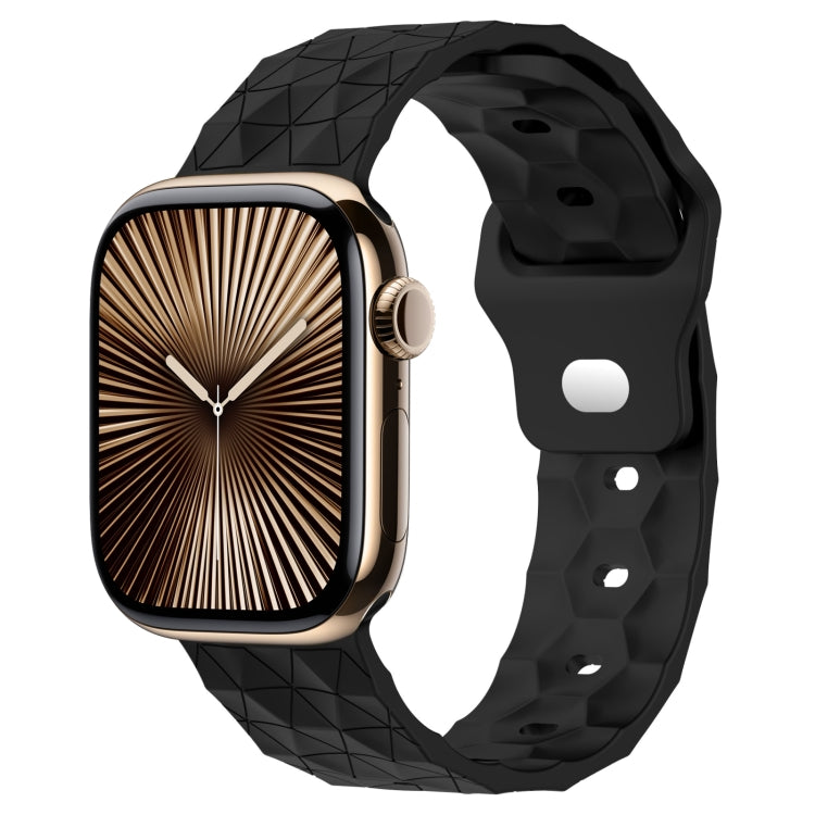 Football Texture Silicone Watch Band, For Apple Watch Series 10 46mm, For Apple Watch Series 10 42mm, For Apple Watch SE 2023 44mm, For Apple Watch SE 2023 40mm, For Apple Watch Ultra 2 49mm, For Apple Watch 9 45mm, For Apple Watch 9 41mm              ...