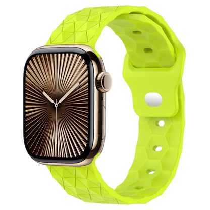Football Texture Silicone Watch Band, For Apple Watch Series 10 46mm, For Apple Watch Series 10 42mm, For Apple Watch SE 2023 44mm, For Apple Watch SE 2023 40mm, For Apple Watch Ultra 2 49mm, For Apple Watch 9 45mm, For Apple Watch 9 41mm��������������...