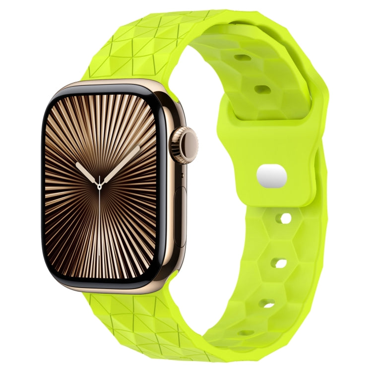 Football Texture Silicone Watch Band, For Apple Watch Series 10 46mm, For Apple Watch Series 10 42mm, For Apple Watch SE 2023 44mm, For Apple Watch SE 2023 40mm, For Apple Watch Ultra 2 49mm, For Apple Watch 9 45mm, For Apple Watch 9 41mm              ...