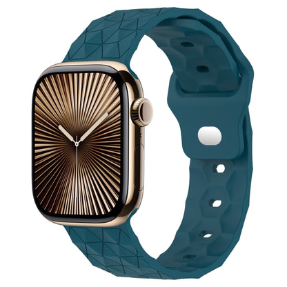 Football Texture Silicone Watch Band, For Apple Watch Series 10 46mm, For Apple Watch Series 10 42mm, For Apple Watch SE 2023 44mm, For Apple Watch SE 2023 40mm, For Apple Watch Ultra 2 49mm, For Apple Watch 9 45mm, For Apple Watch 9 41mm              ...