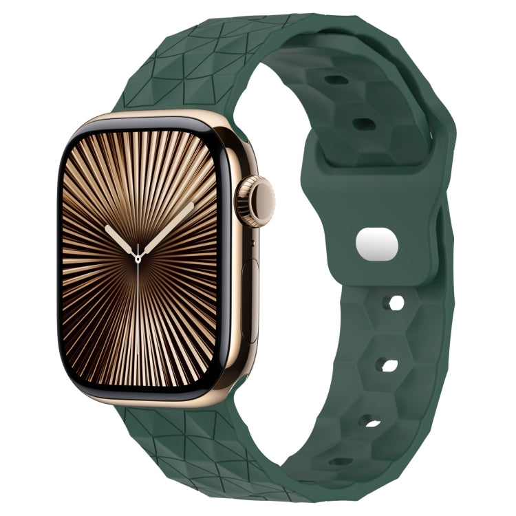 Football Texture Silicone Watch Band, For Apple Watch Series 10 46mm, For Apple Watch Series 10 42mm, For Apple Watch SE 2023 44mm, For Apple Watch SE 2023 40mm, For Apple Watch Ultra 2 49mm, For Apple Watch 9 45mm, For Apple Watch 9 41mm              ...