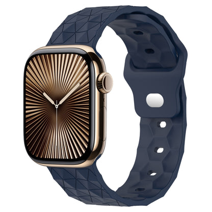Football Texture Silicone Watch Band, For Apple Watch Series 10 46mm, For Apple Watch Series 10 42mm, For Apple Watch SE 2023 44mm, For Apple Watch SE 2023 40mm, For Apple Watch Ultra 2 49mm, For Apple Watch 9 45mm, For Apple Watch 9 41mm              ...