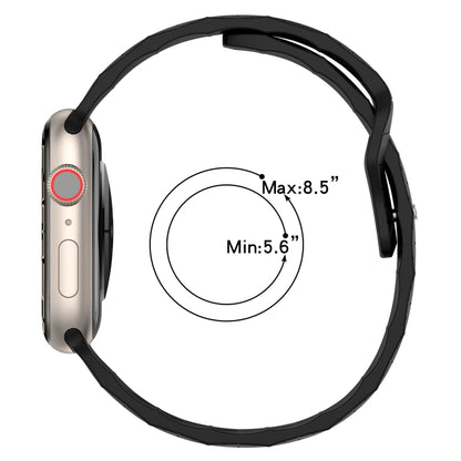 Football Texture Silicone Watch Band, For Apple Watch 8 41mm, For Apple Watch 8 45mm, For Apple Watch SE 2022 40mm, For Apple Watch SE 2022 44mm, For Apple Watch 7 41mm, For Apple Watch 7 45mm, For Apple Watch SE 40mm, For Apple Watch SE 44mm