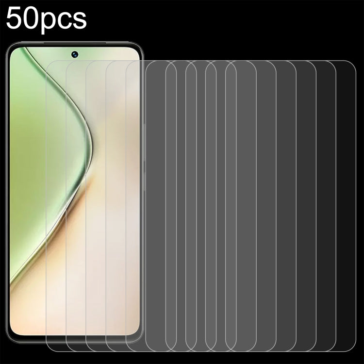 50pcs 0.26mm 9H 2.5D Tempered Glass Film