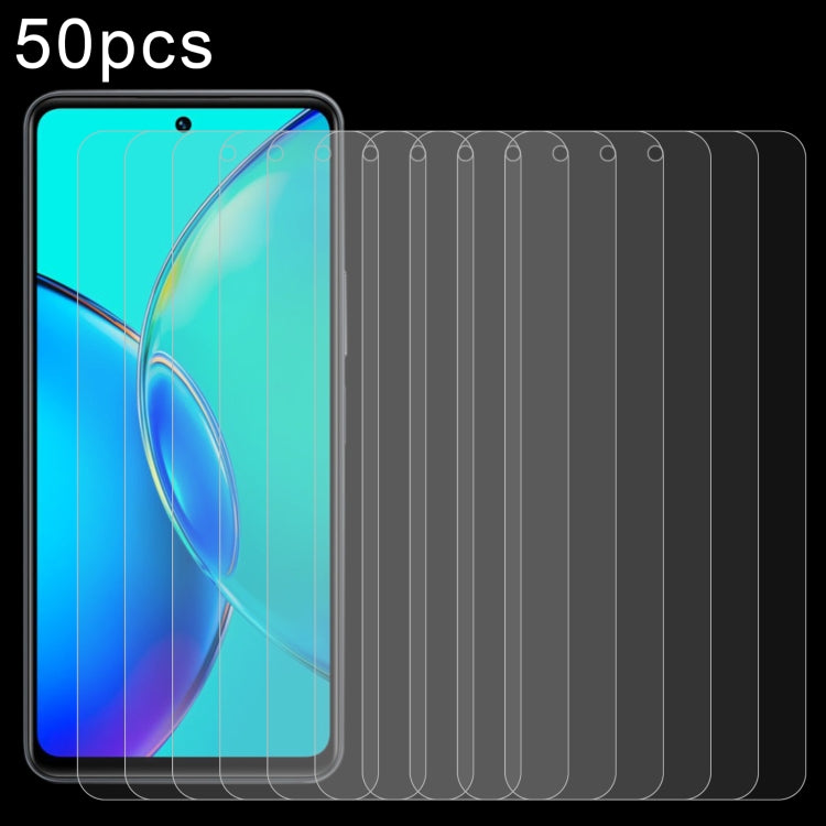 50pcs 0.26mm 9H 2.5D Tempered Glass Film
