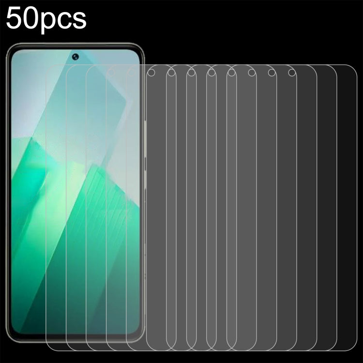 50pcs 0.26mm 9H 2.5D Tempered Glass Film