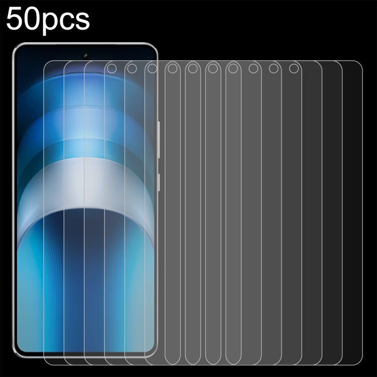 50pcs 0.26mm 9H 2.5D Tempered Glass Film