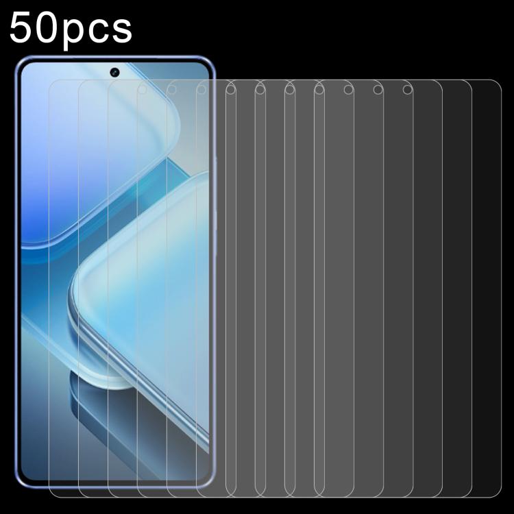 50pcs 0.26mm 9H 2.5D Tempered Glass Film