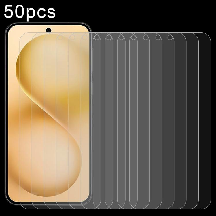 50pcs 0.26mm 9H 2.5D Tempered Glass Film